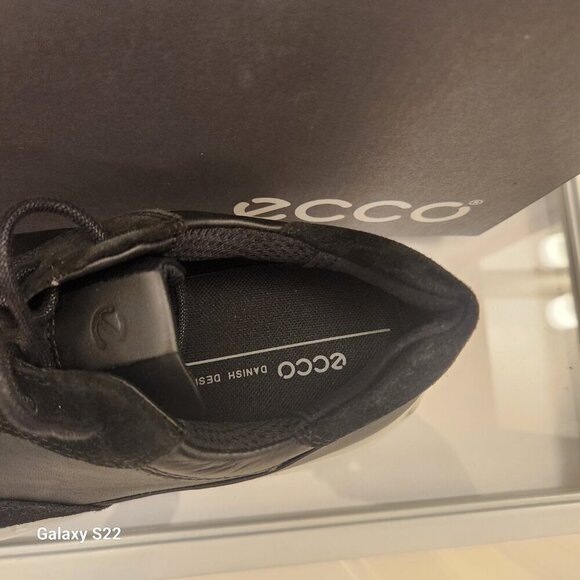 ECCO "Soft X" Black Leather Sneakers. NIB. Customer return. Size EU 38/US 7-7.5 - Picture 3 of 11